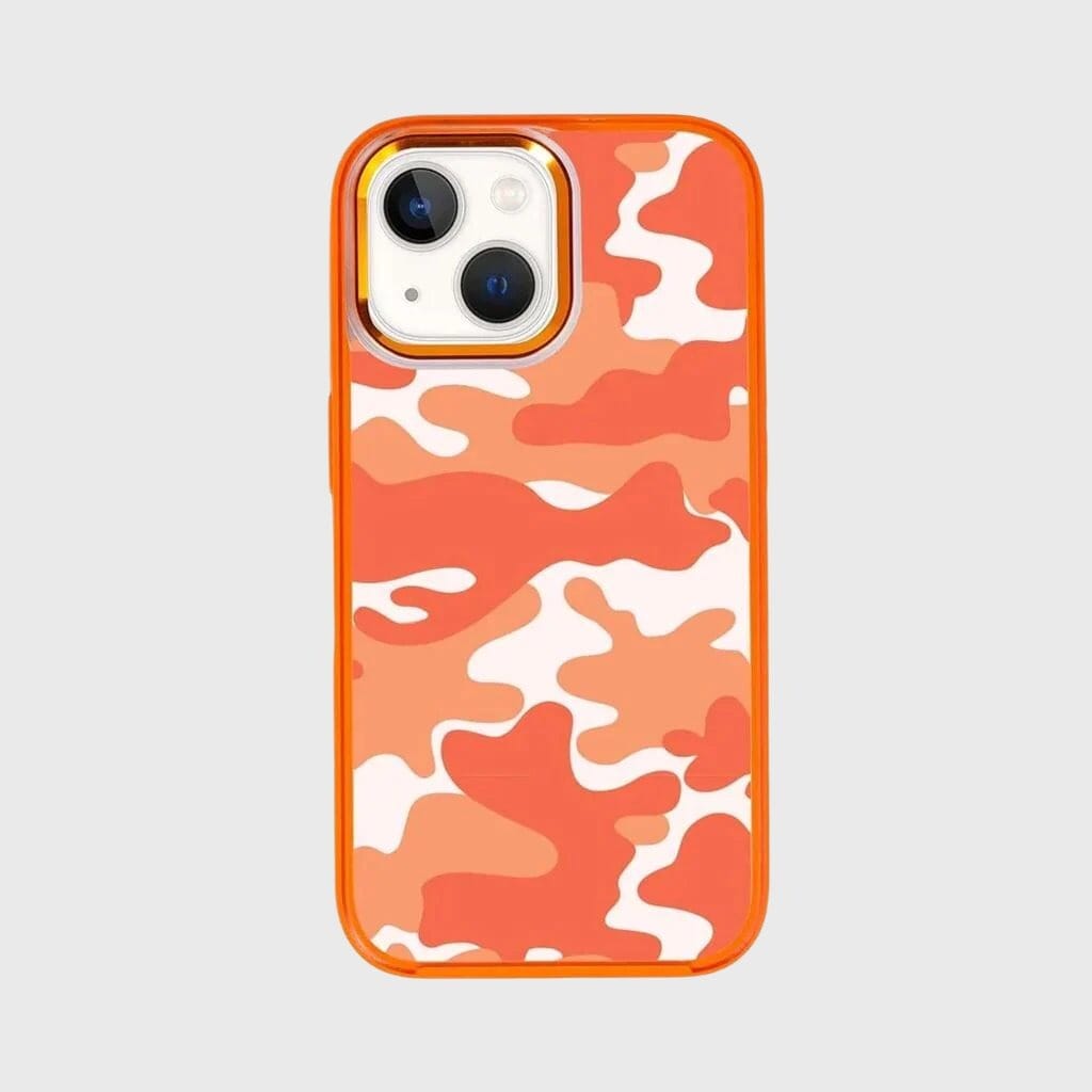 MagSafe iPhone 14 Plus Orange Camo Case