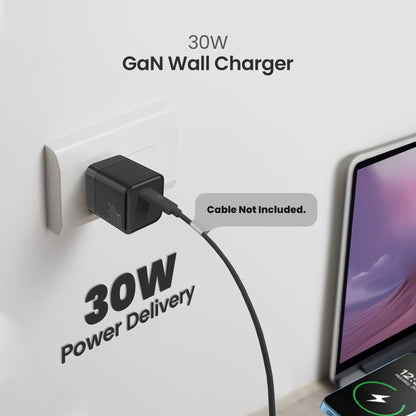 GaN 30W Wall Charger - Black