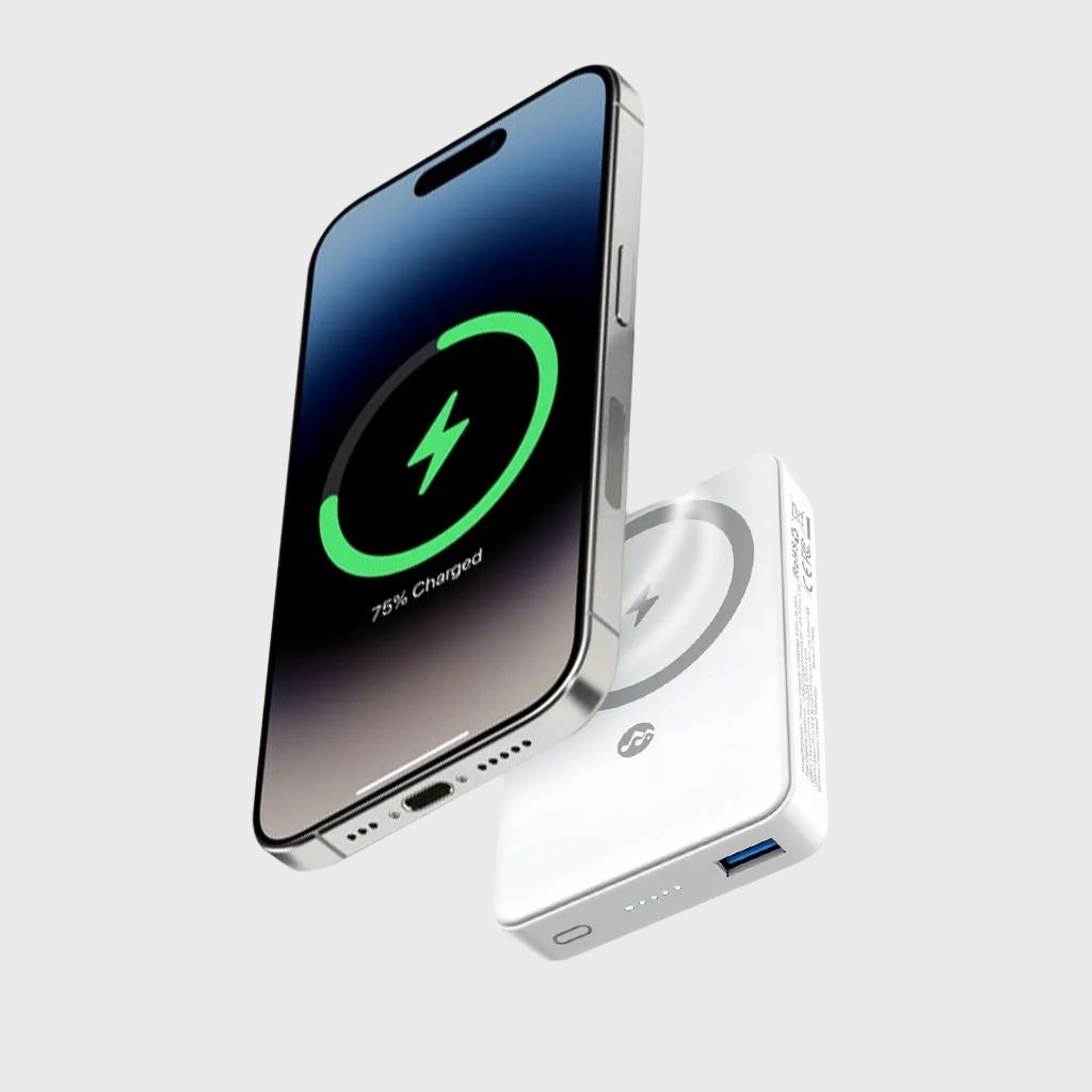 10000 mAh MagSafe Wireless Charging Power Bank with Kickstand