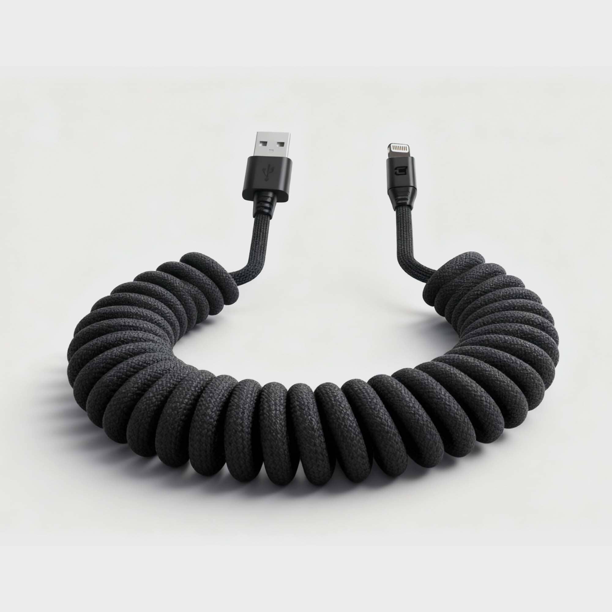 Road Ready Coil Cord (USB-A to Lightning)