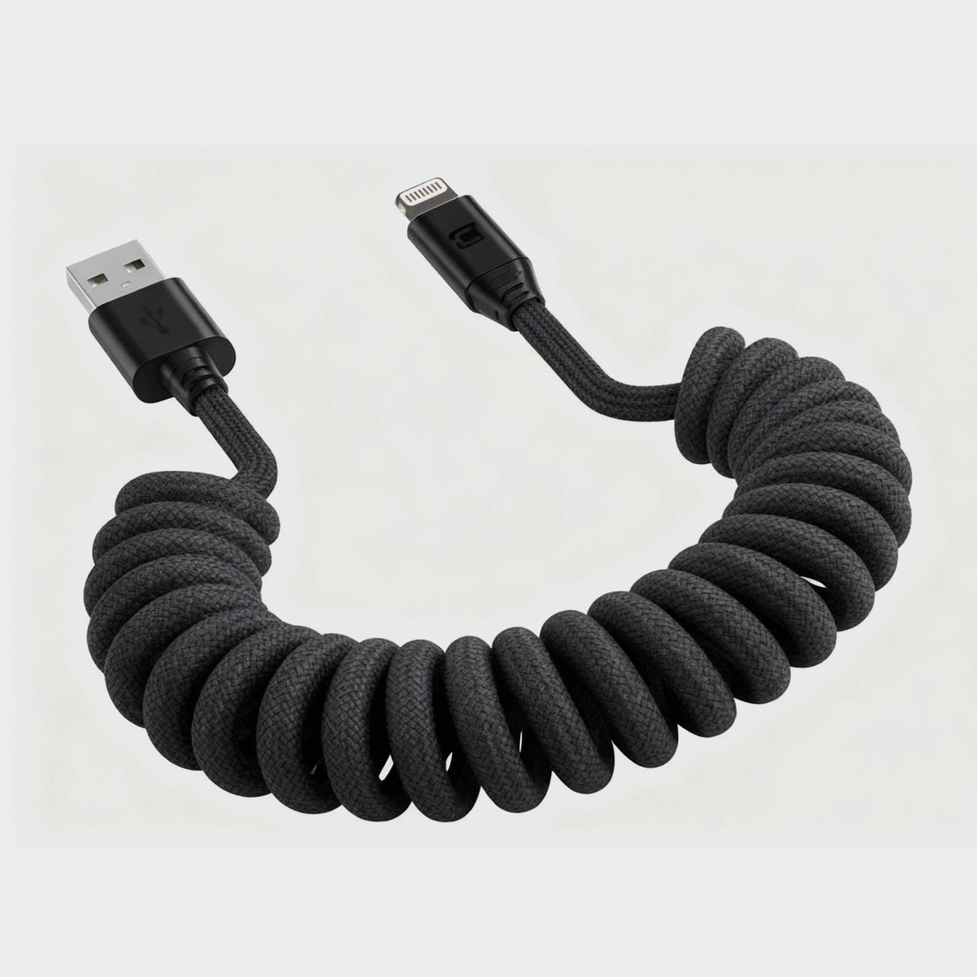Road Ready Coil Cord (USB-A to Lightning)