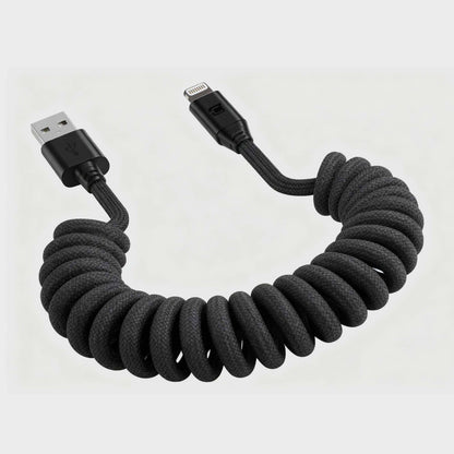 Road Ready Coil Cord (USB-A to Lightning)