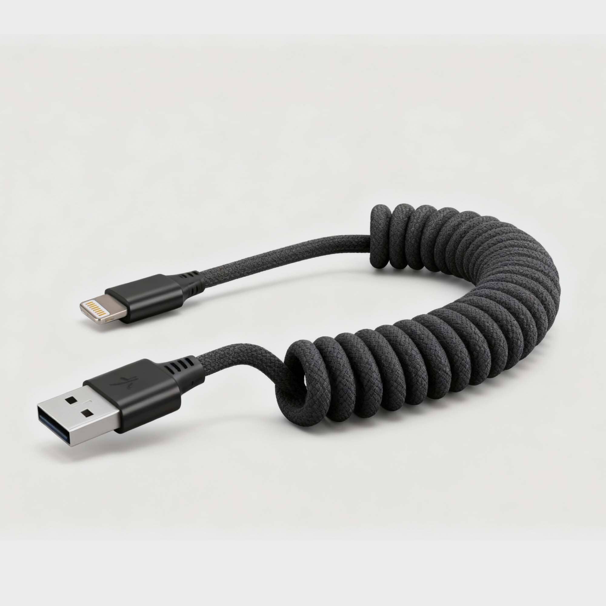 Road Ready Coil Cord (USB-A to Lightning)