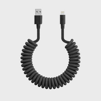 Road Ready Coil Cord (USB-A to Lightning)