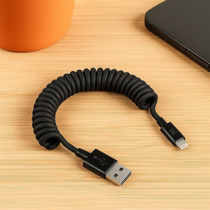 Road Ready Coil Cord (USB-A to Lightning)