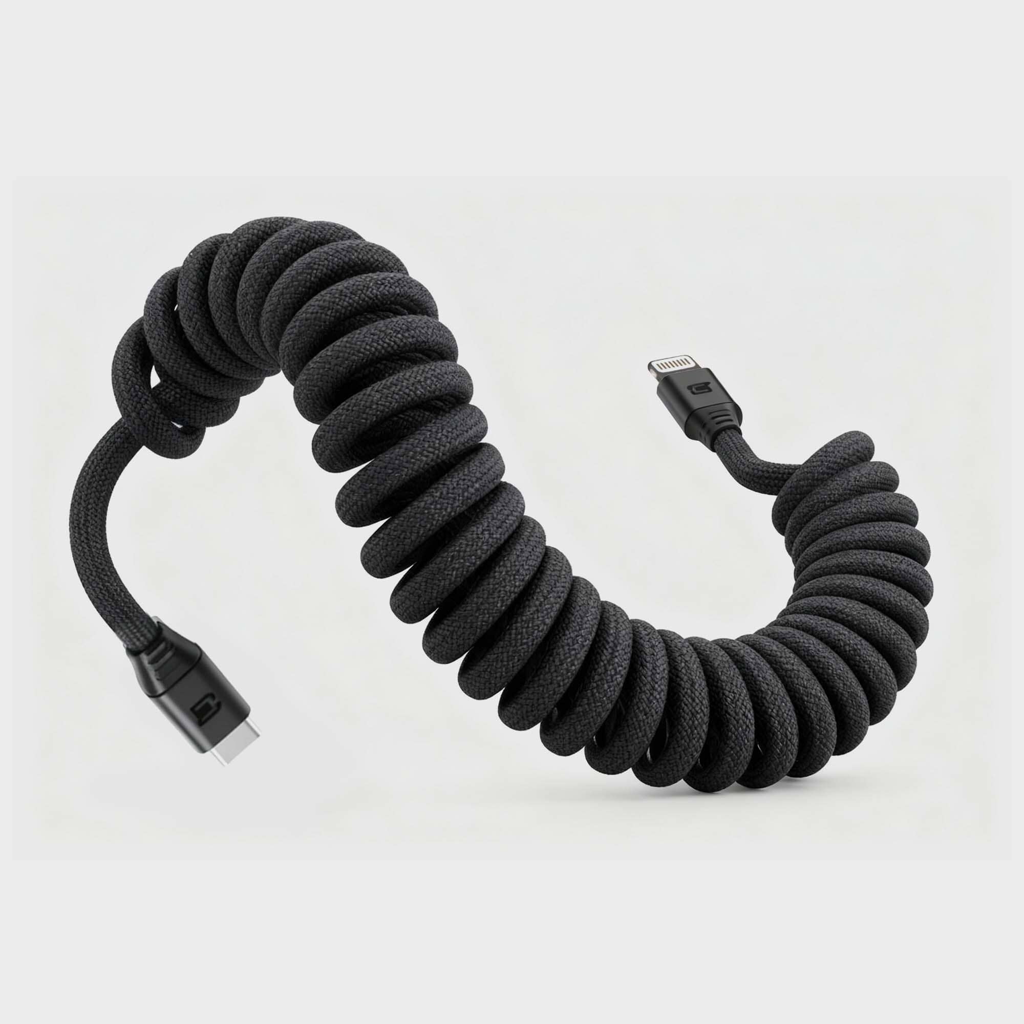 Road Ready Coil Cord (USB-C to Lightning)