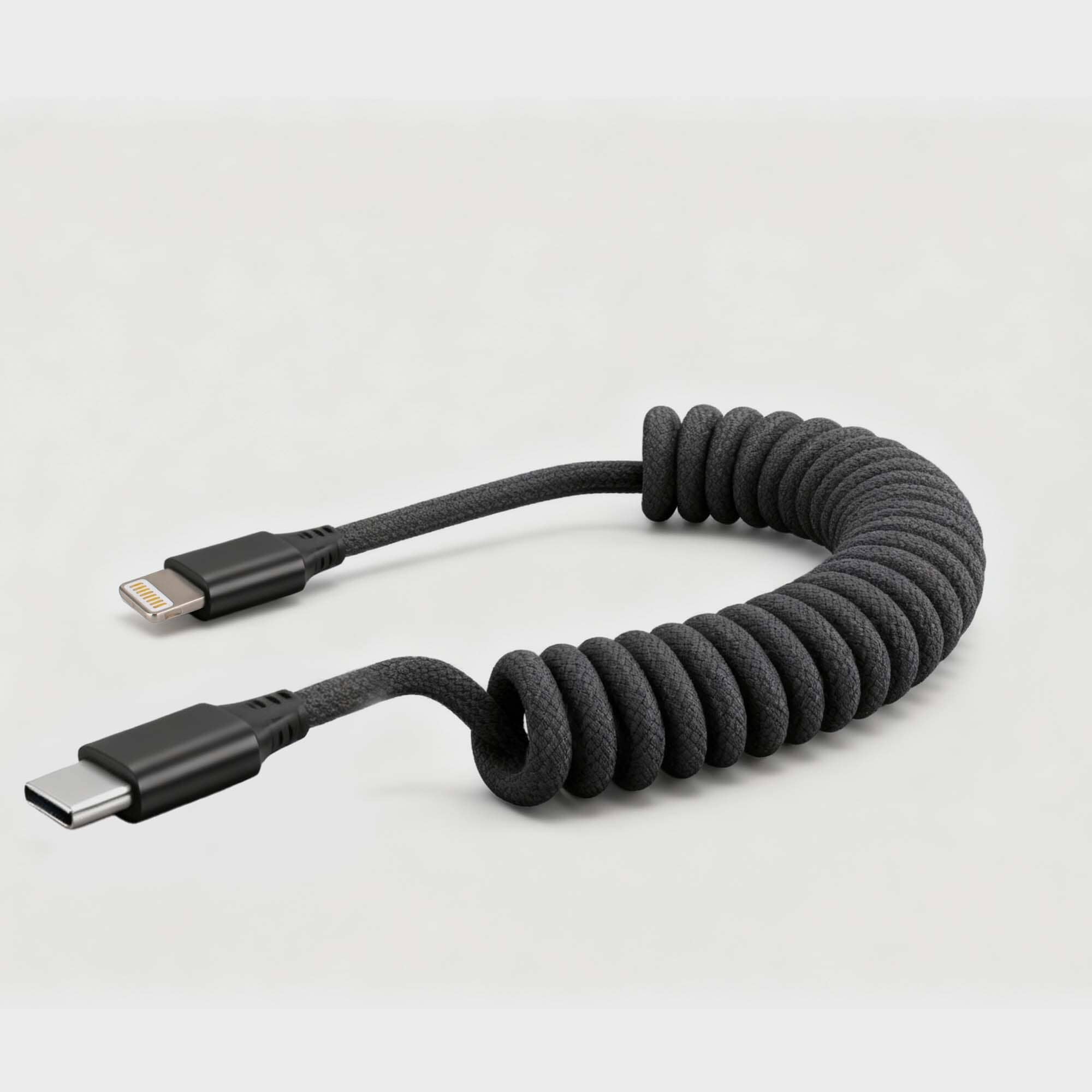 Road Ready Coil Cord (USB-C to Lightning)