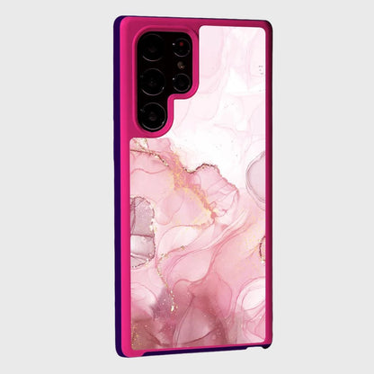 Pink Samsung Galaxy S22 Ultra Marble Case