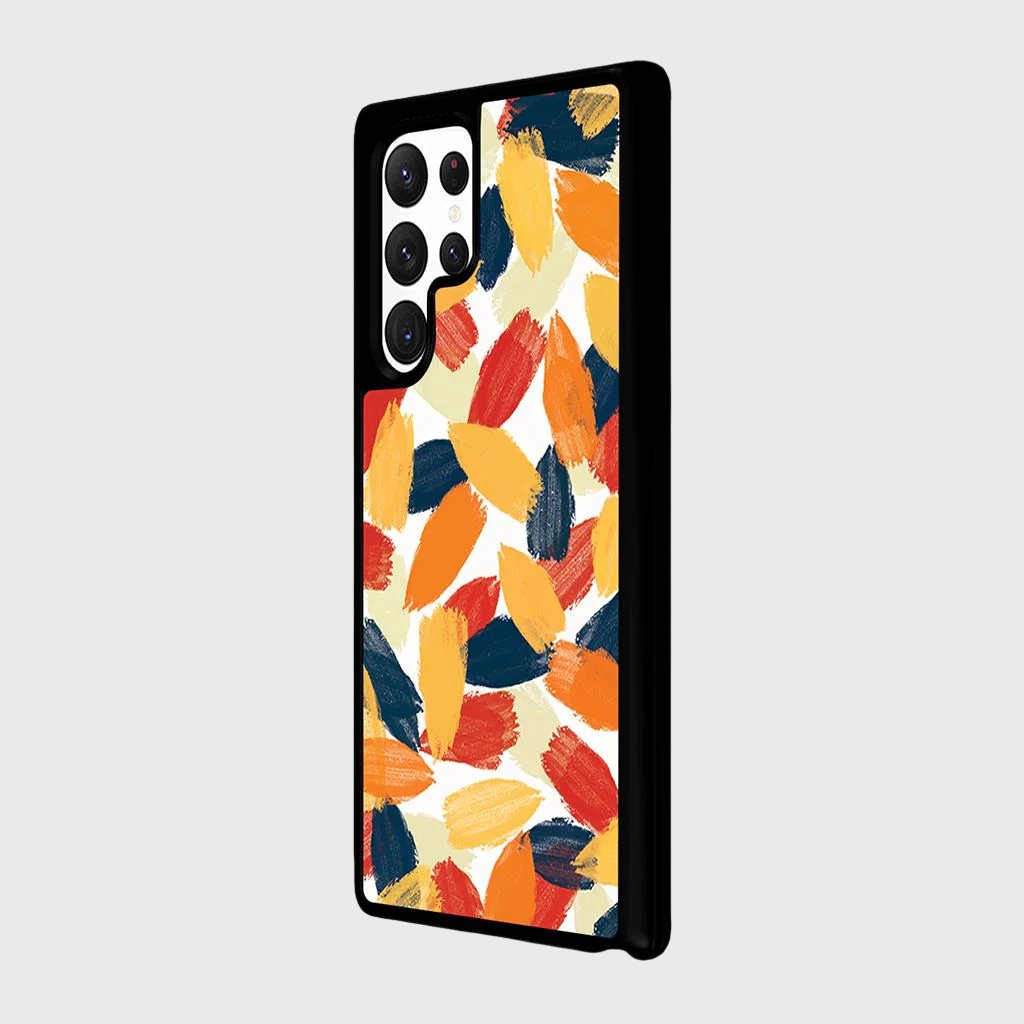 Orange Abstract Samsung Galaxy S22 Ultra Case