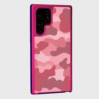 Pink Samsung Galaxy S22 Ultra Camo Case