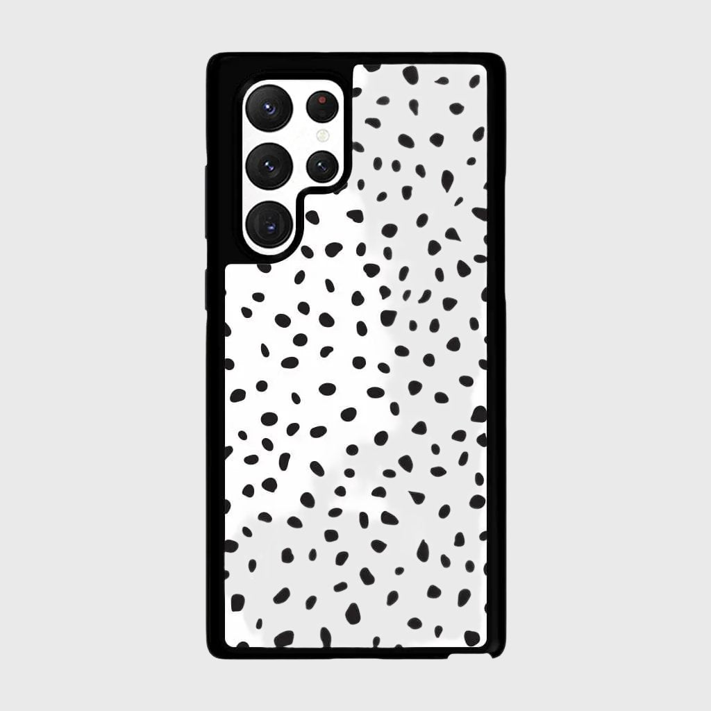 White Polka Dots Samsung Galaxy S22 Ultra Case