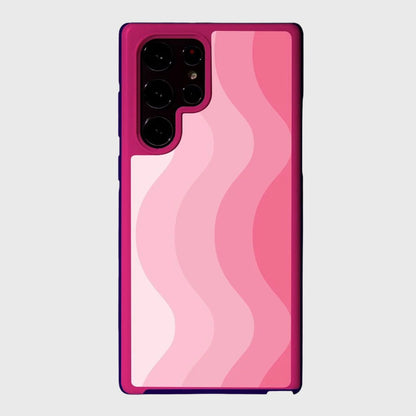 Pink Samsung Galaxy S22 Ultra Wave Case