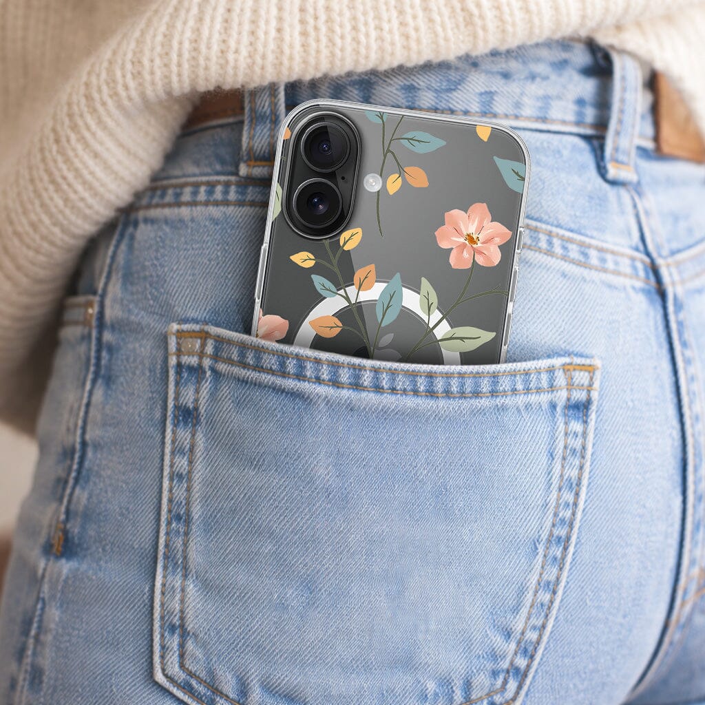 MagSafe iPhone 16 Easter Floral Clear Case