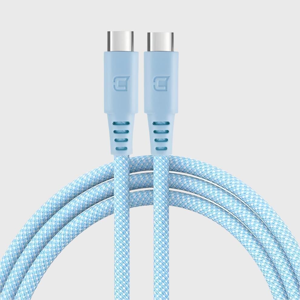 100W USB-C to USB-C Charge Cable (2M) - Pastel Blue