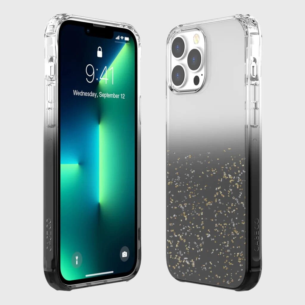 iPhone 11 Pro Max Clear Case - Sparkle Glitter Design