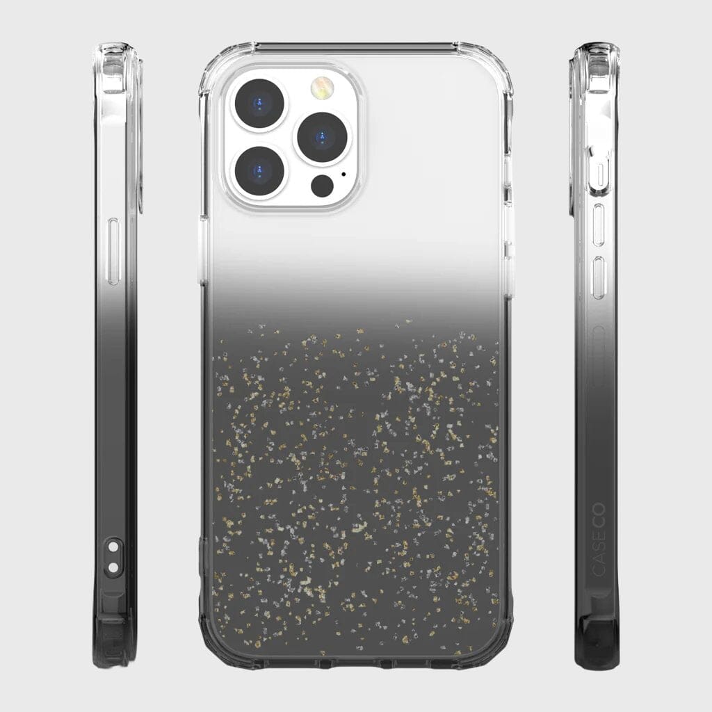 iPhone 11 Pro Max Clear Case - Sparkle Glitter Design