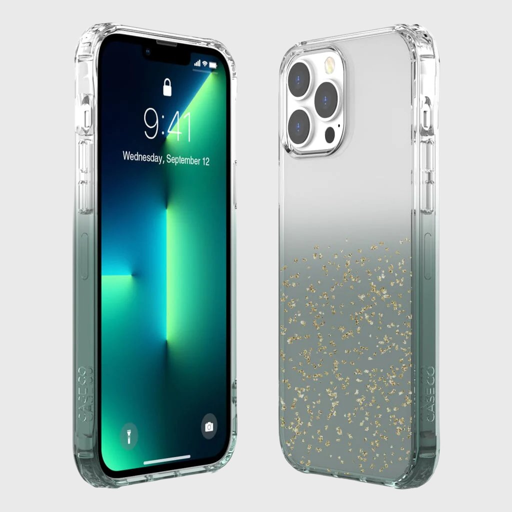 iPhone 11 Pro Max Clear Case - Sparkle Glitter Design