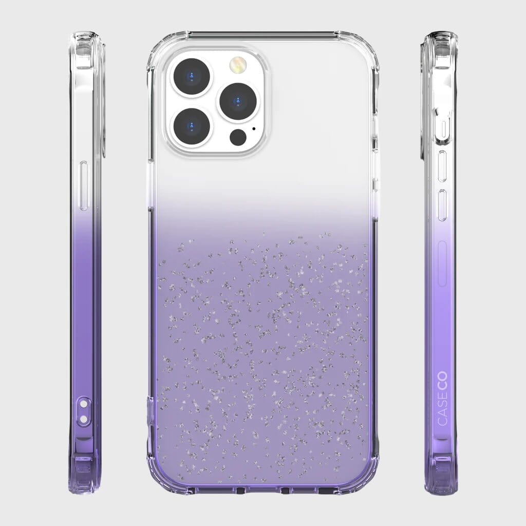 iPhone 11 Pro Max Clear Case - Sparkle Glitter Design