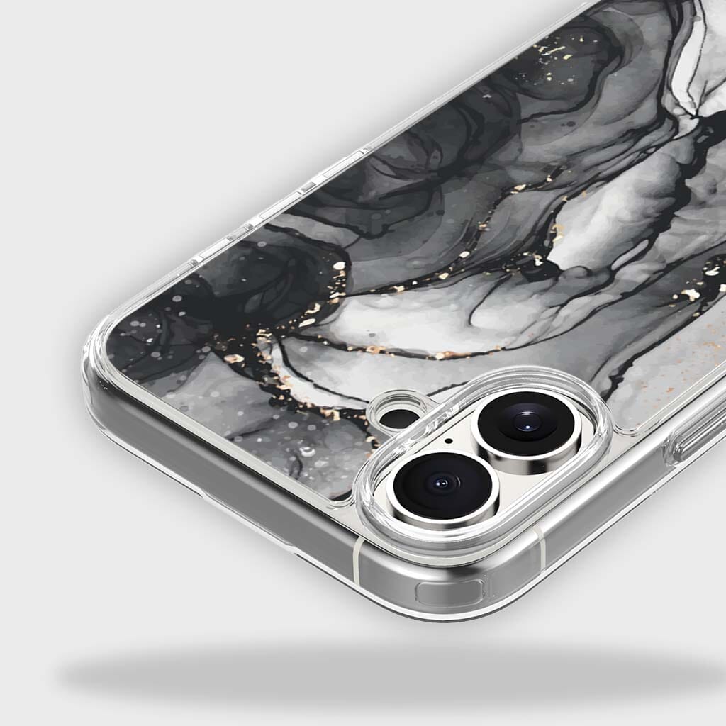 iPhone 16 Case With MagSafe - Black Marble