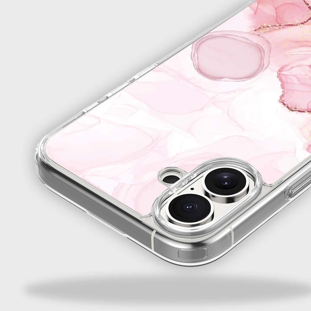 iPhone 16 Case With MagSafe - Pink Marble