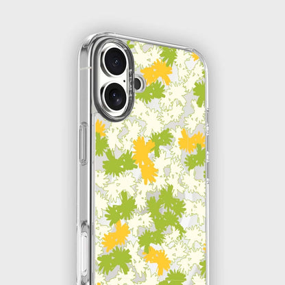 iPhone 16 Clear Case - Yellow Dandelion Design