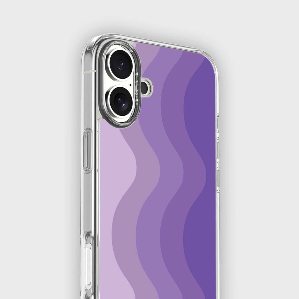 iPhone 16 Case With MagSafe - Purple Wave