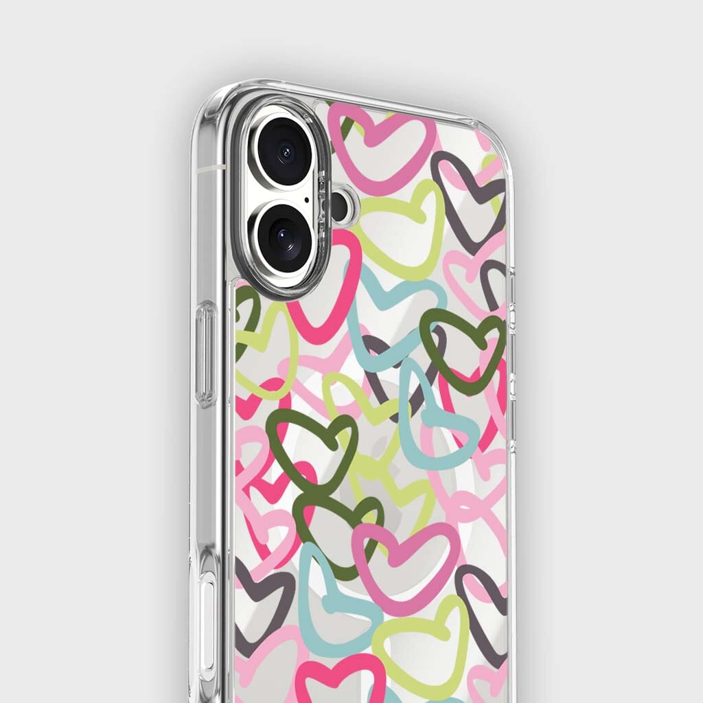 iPhone 16 Clear Case - Graffiti Design