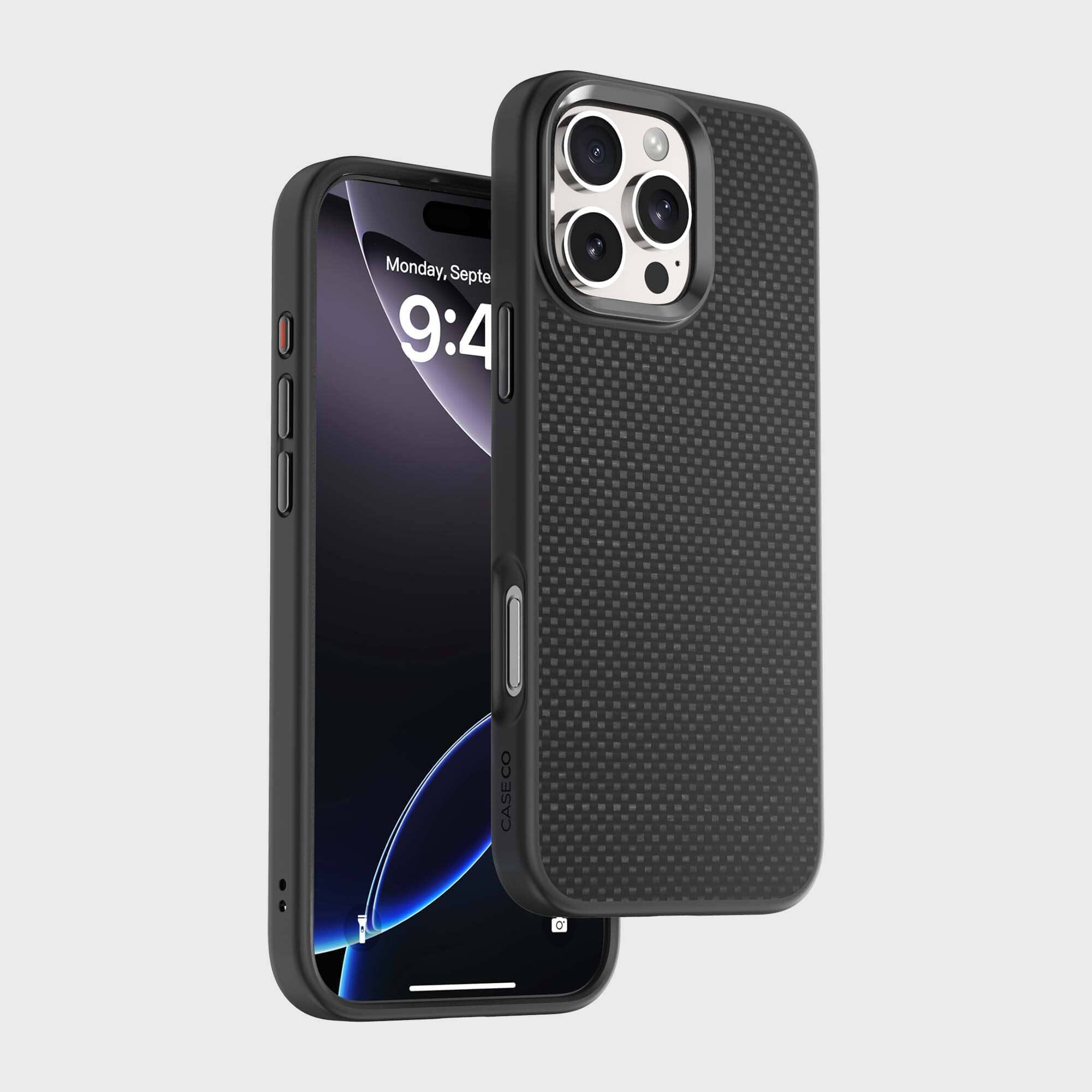 iPhone 16 Pro Max Aramid Fiber Weave Pattern Case