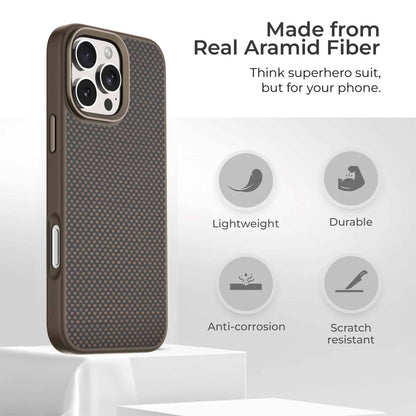 iPhone 16 Pro Max Aramid Fiber Weave Pattern Case