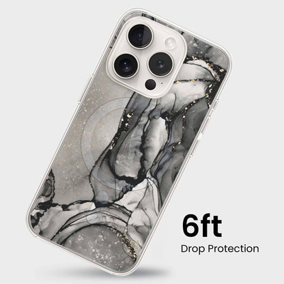 iPhone 15 Pro Case With MagSafe - Black Marble