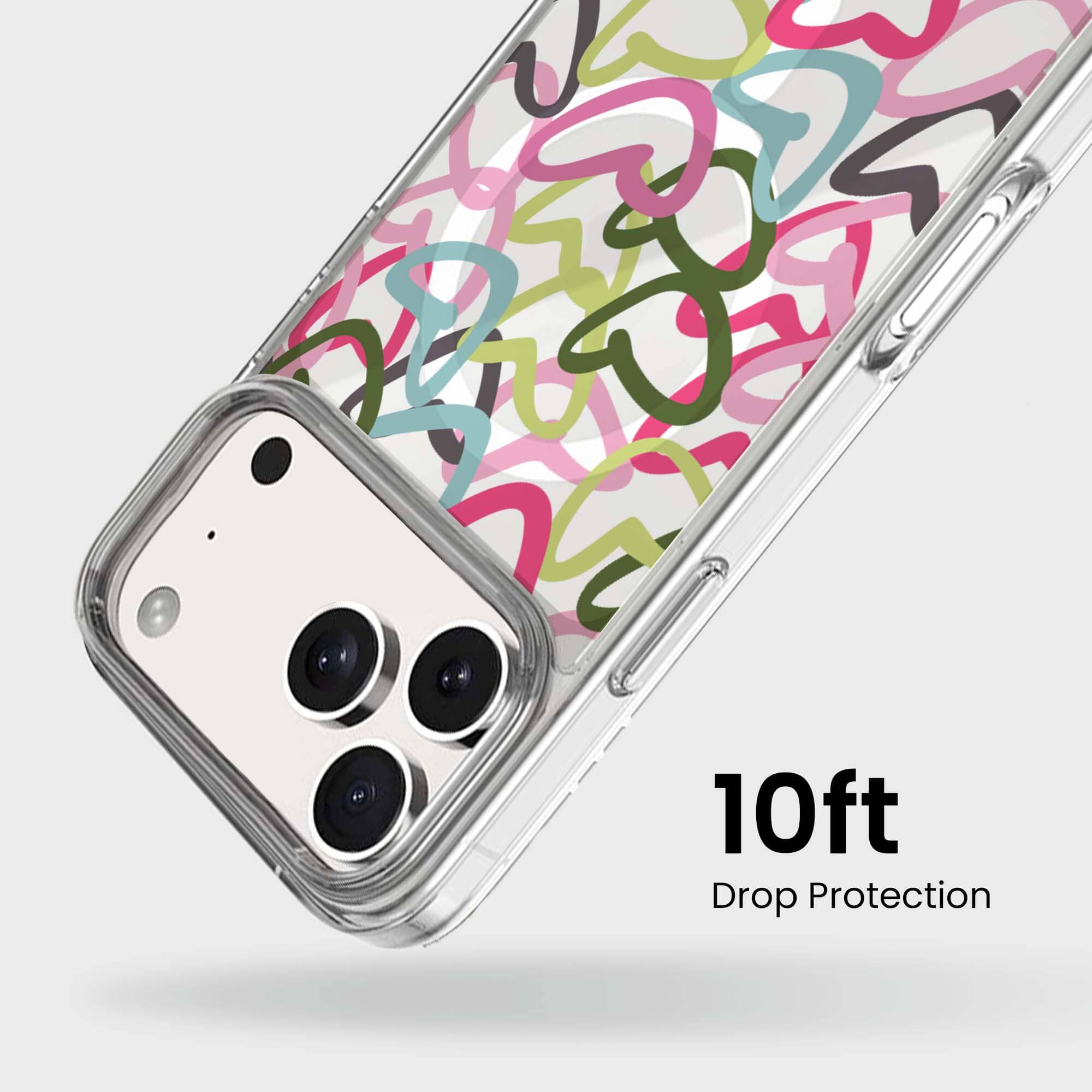 iPhone 17 Pro Clear Case - Graffiti Design