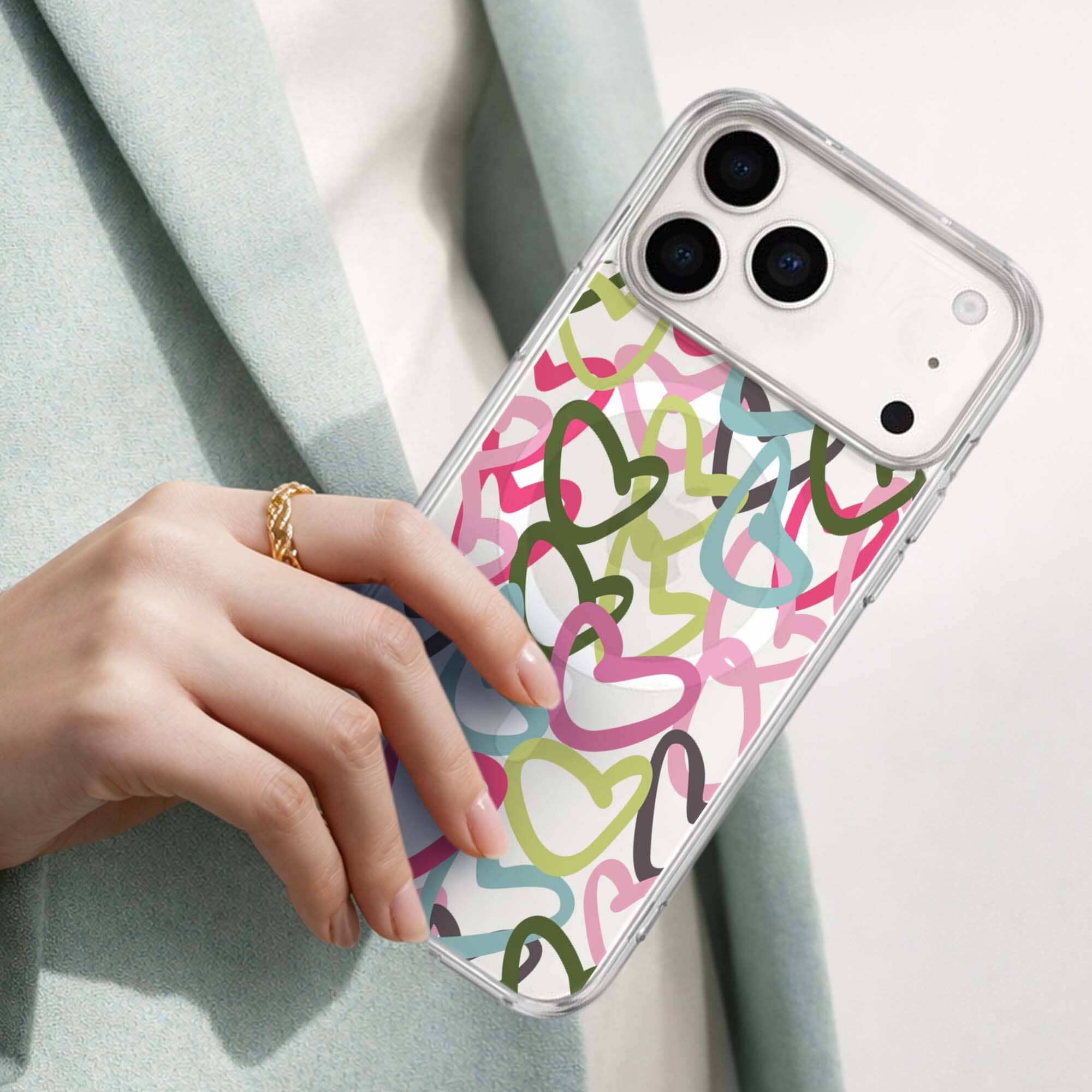iPhone 17 Pro Clear Case - Graffiti Design