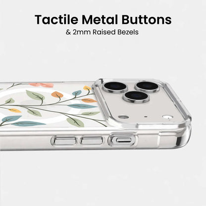 iPhone 18 Pro Max Easter Floral Clear Case with MagSafe