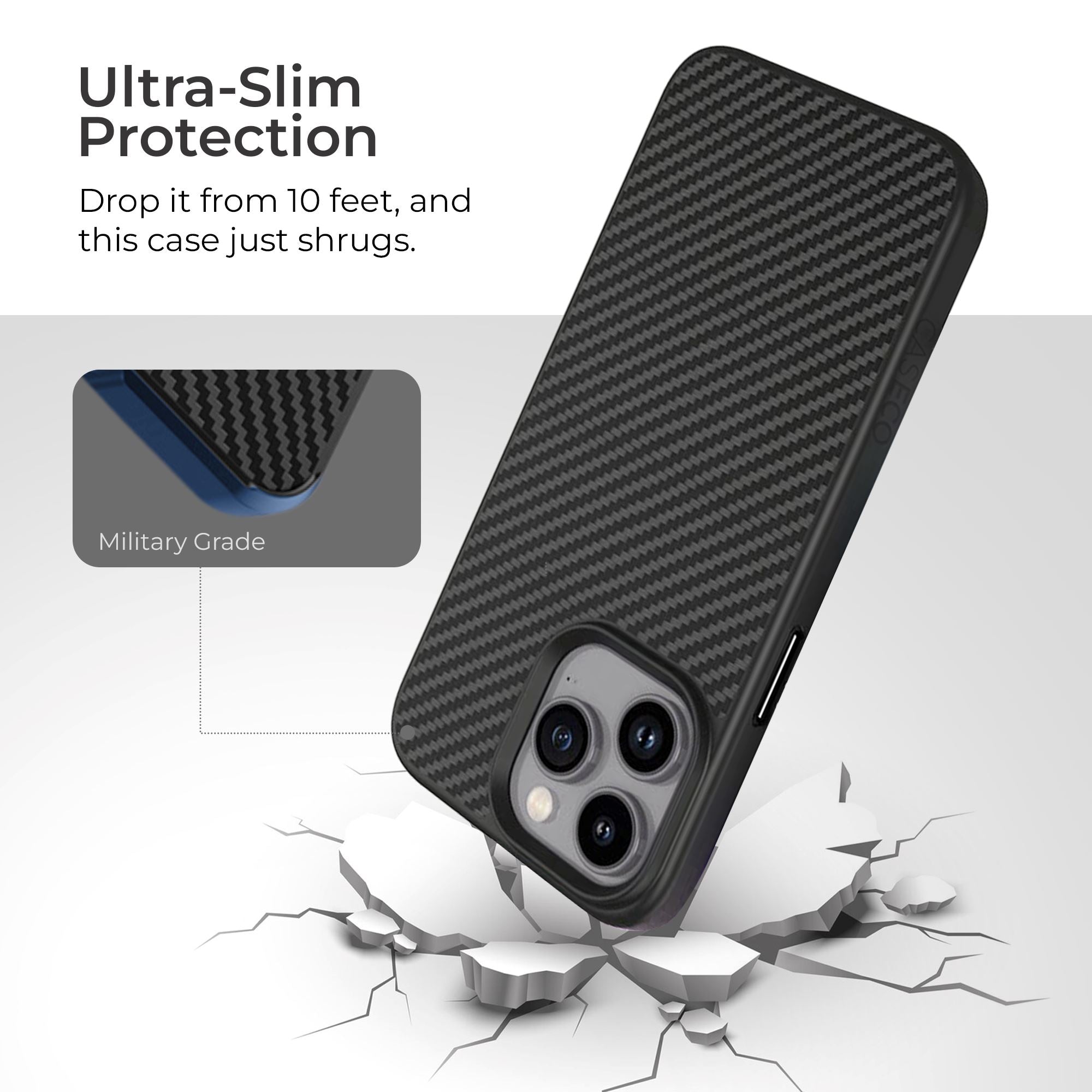 iPhone 15 Pro Max Aramid Fiber Military-Grade Protective Case