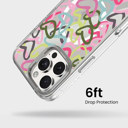 iPhone 16 Pro Max Clear Case - Graffiti Design