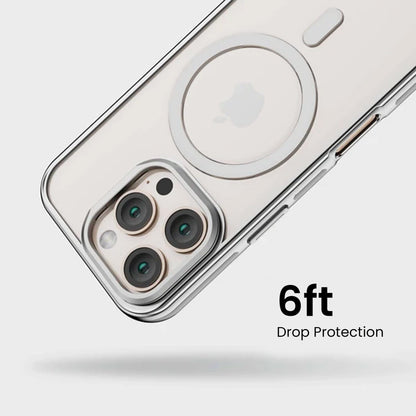 iPhone 16 Pro Max Anti Yellow Clear Case with Camera Kickstand