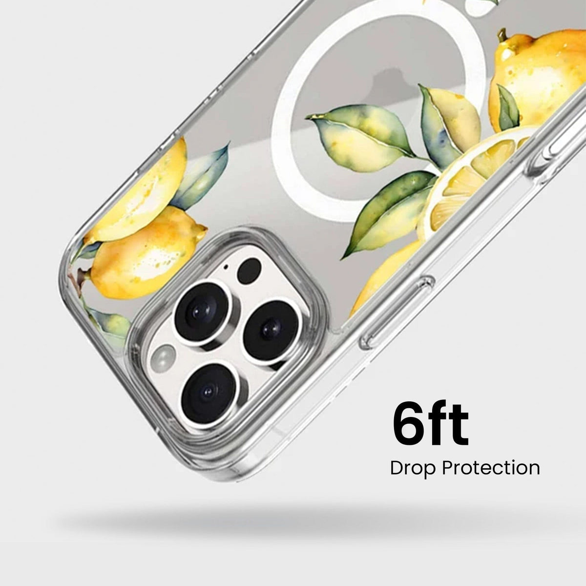 MagSafe iPhone 16 Pro Max Lemons Clear Case