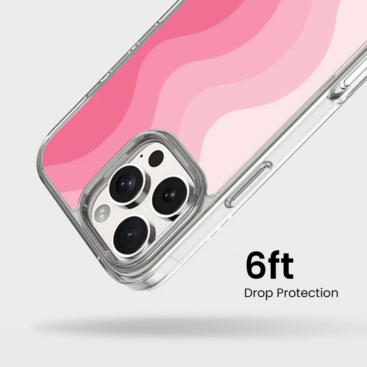 MagSafe iPhone 16 Pro Pink Wave Case