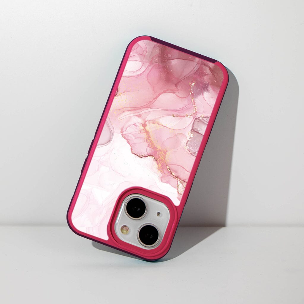 MagSafe iPhone 14 Plus Pink Marble Case