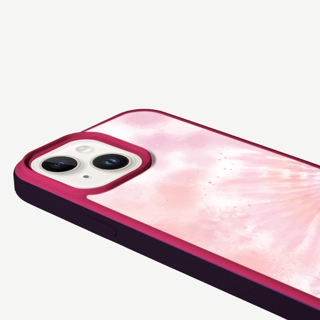 MagSafe iPhone 14 Plus Pink Tie Dye Case