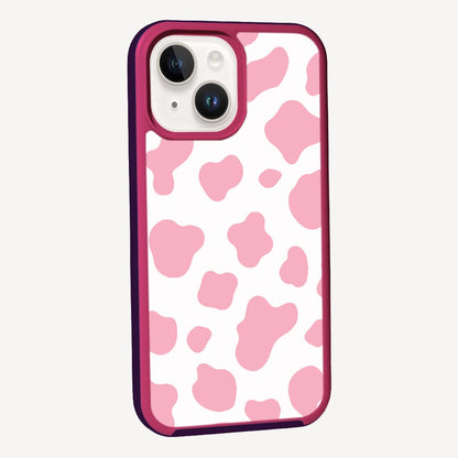 MagSafe iPhone 14 Plus Pink Cow Print Case