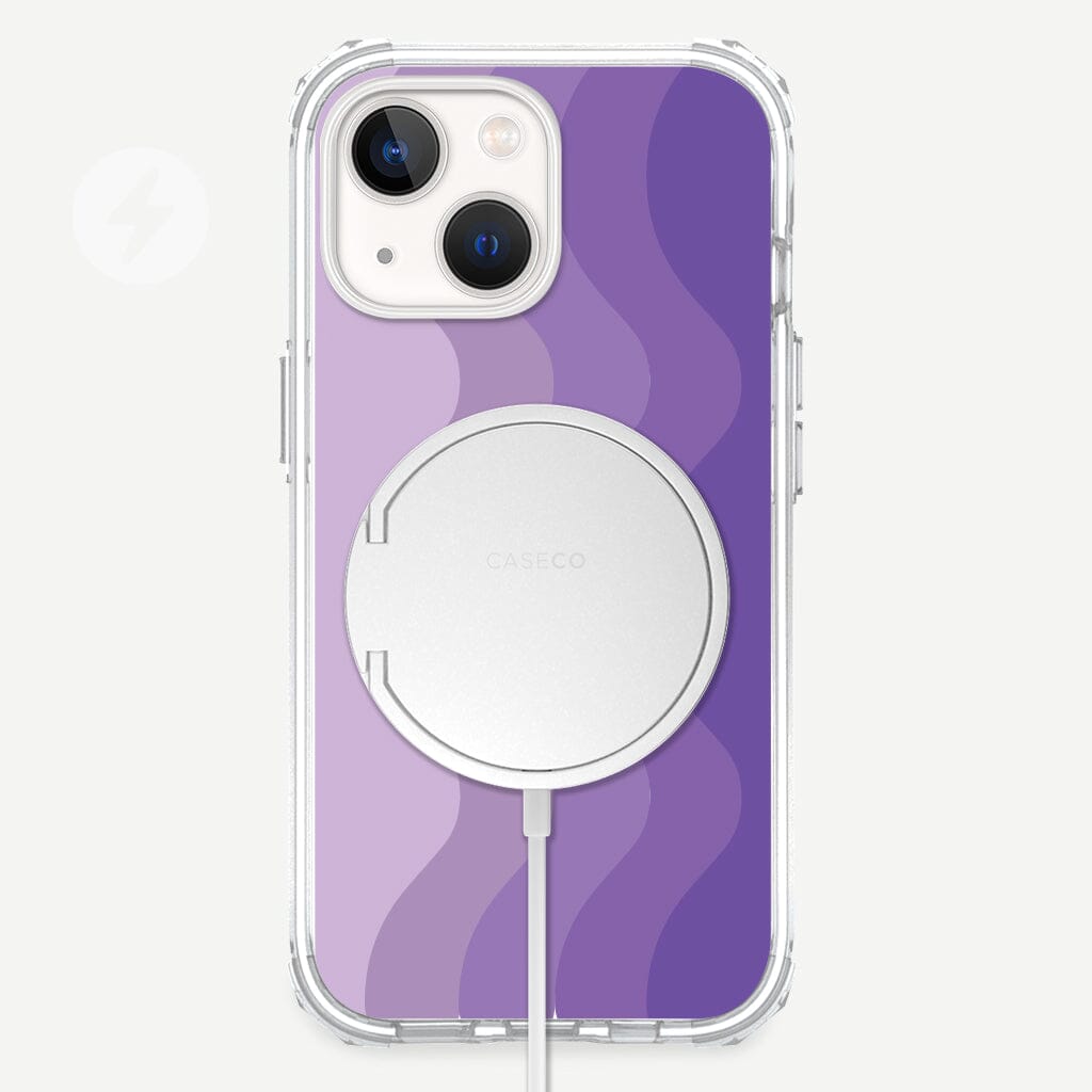 MagSafe iPhone 14 Purple Wave Case