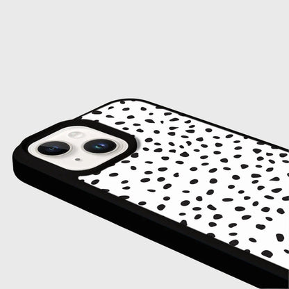 MagSafe iPhone 13 White Polka Dots Case