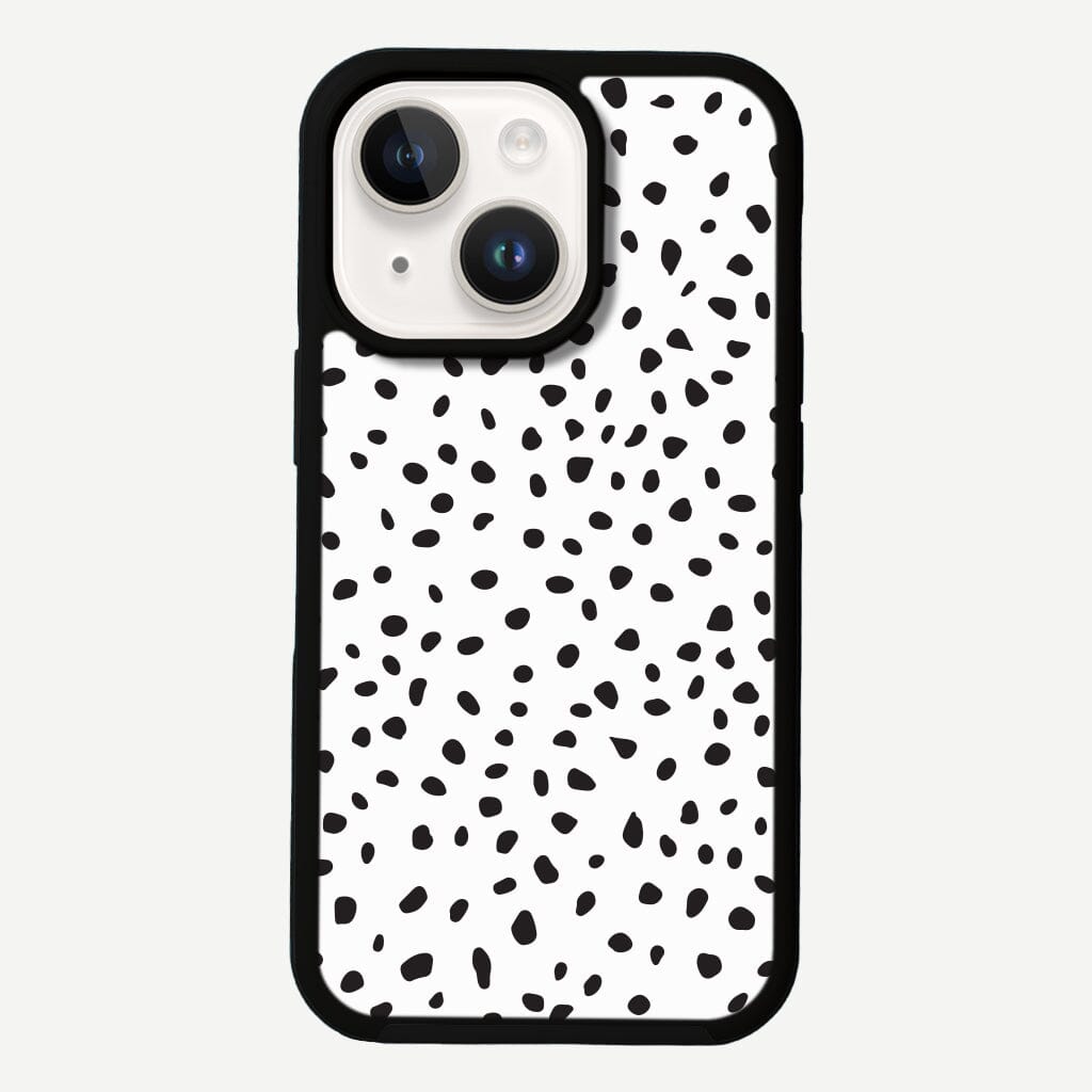 MagSafe iPhone 14 White Polka Dots Case