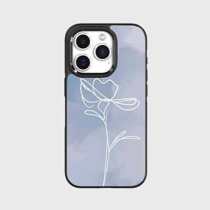 iPhone 15 Pro Case With MagSafe - Blue Flower