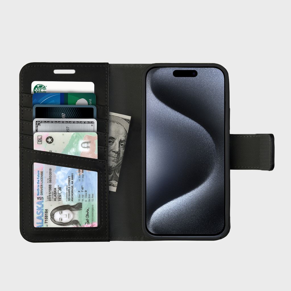 iPhone 15 Pro Wallet Case with MagSafe – 5th Ave Vegan Leather