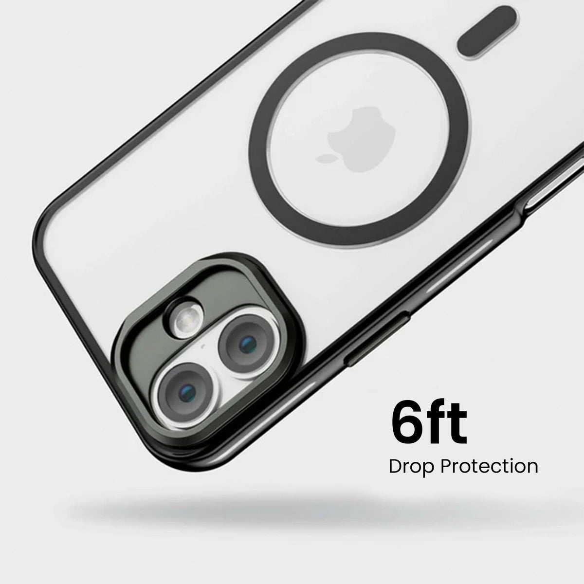 iPhone 16 Anti Yellow Clear Case with Camera Kickstand