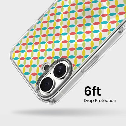 iPhone 16 Clear Case - Yellow Celestial Petal Design