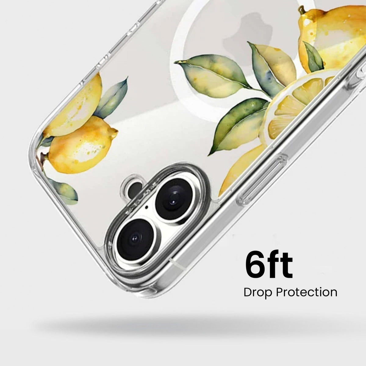 MagSafe iPhone 16 Lemons Clear Case
