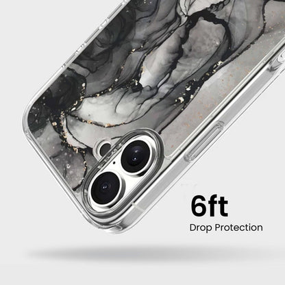 iPhone 16 Case With MagSafe - Black Marble